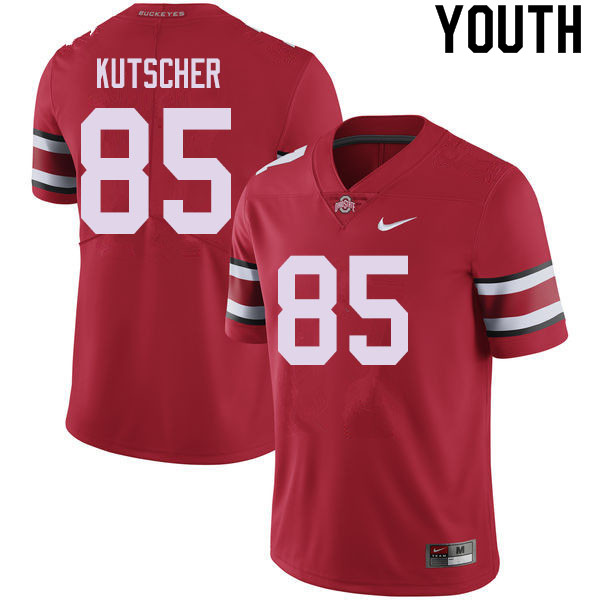 Youth Ohio State Buckeyes #85 Austin Kutscher Red Authentic College Stitched Football Jersey 23IX040ME